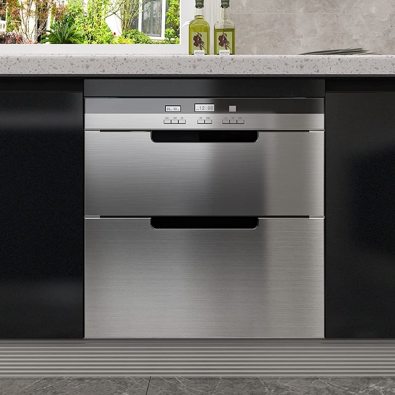 SUPERFAB ورق لاصق من الألمنيوم الفضي مقاوم للماء والزيت لورق جدران الفولاذ المقاوم للصدأ لمطبخ الموقد وتجديد خلفية الثلاجة وغسالة الصحون (60 سم × 472.44 سم) - Image 4