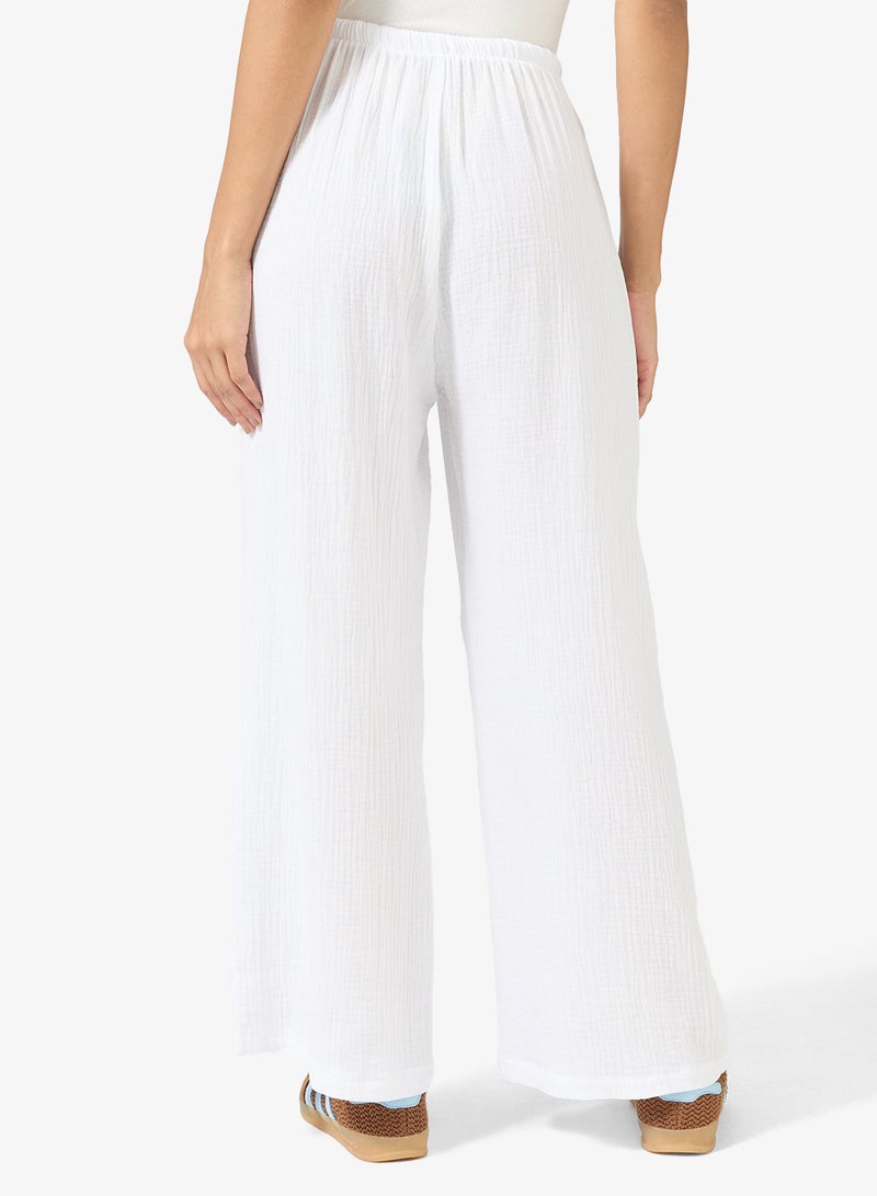 جينجر بنطلون كاجوال بخصر مطاطي مجعد - Image 3