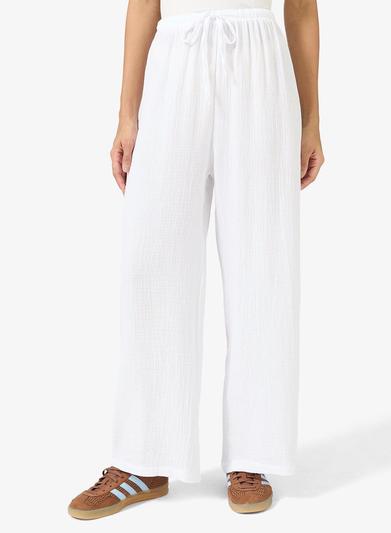 جينجر بنطلون كاجوال بخصر مطاطي مجعد - Image 1