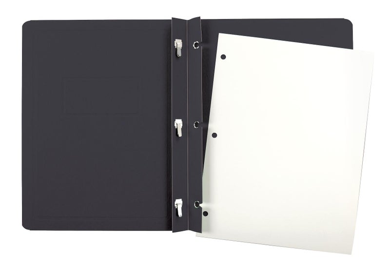 Oxford Oxford Title Panel and Border Front Report Covers Black Letter Size 25 per Box 52506EE