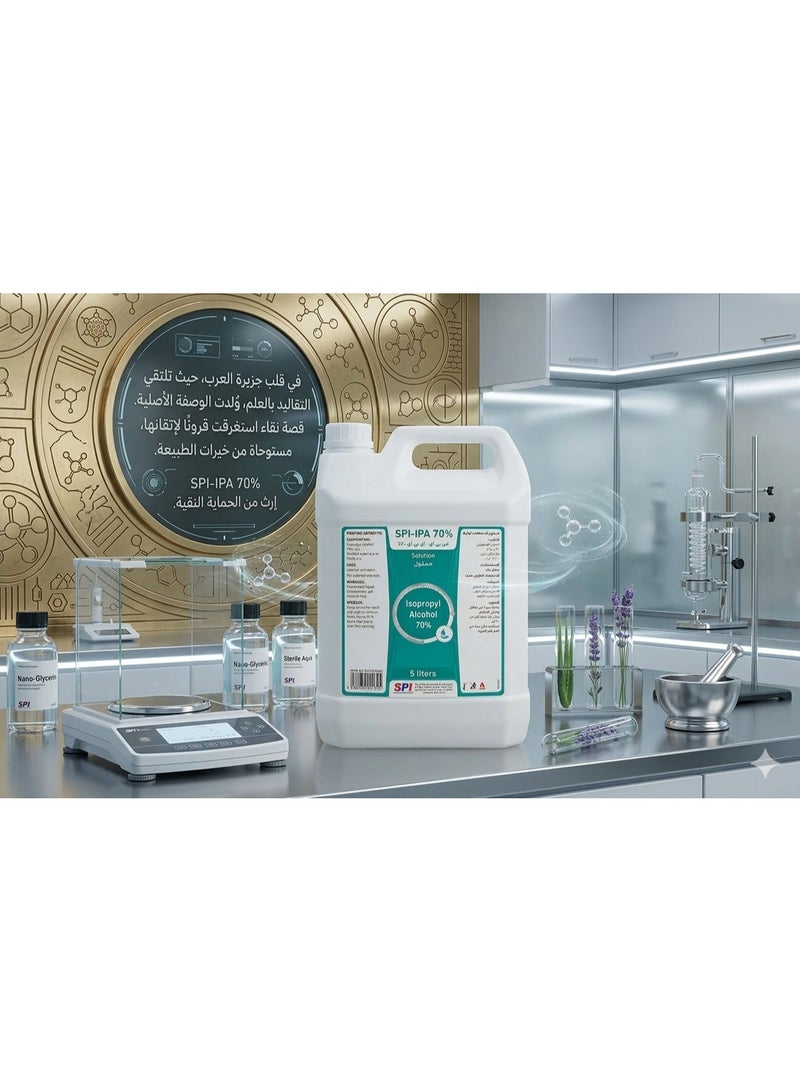 SPI Pure Isopropyl Alcohol 70% Disinfectant and Sanitizer Solution 5 liter - Image 3