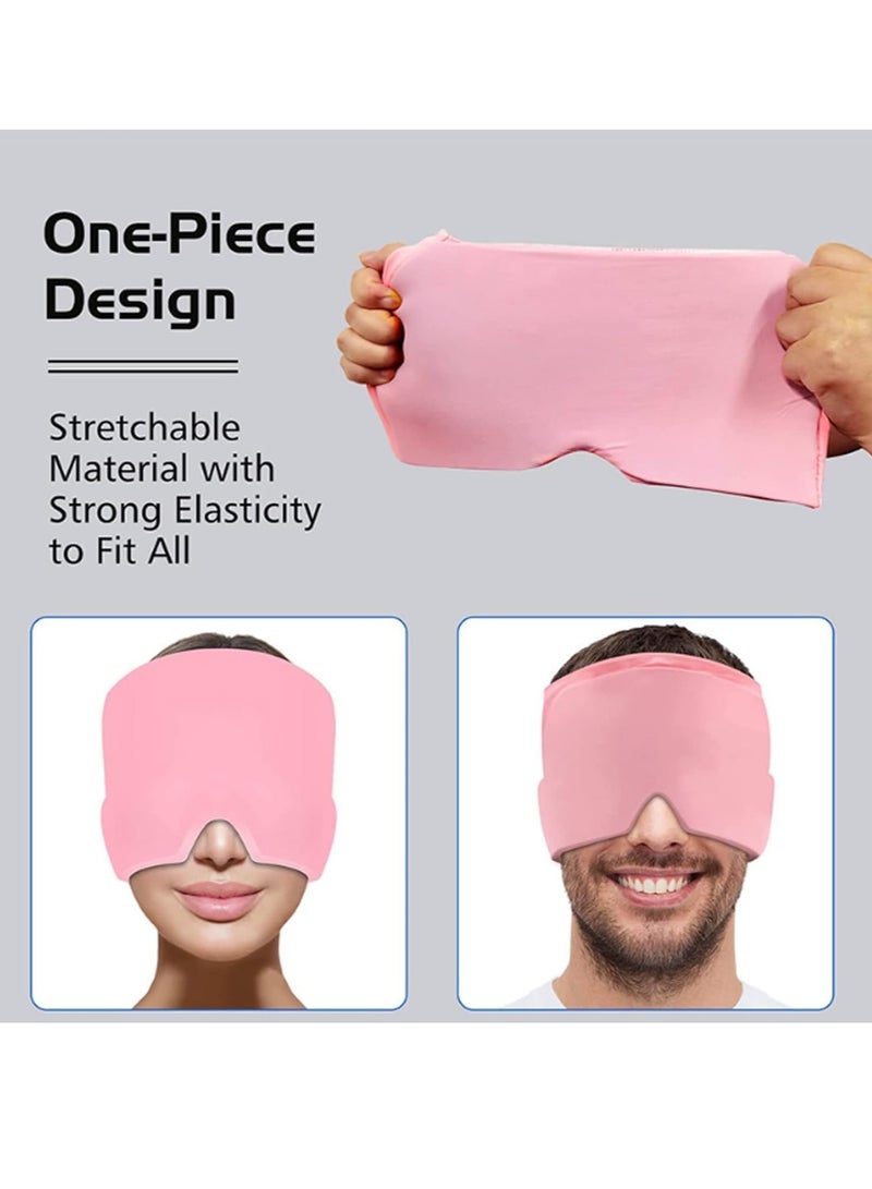 Plan A Elastic Headache Hat, Migraine Relief and Tension Hat, Reusable Ice Gel Cap, One Size Fits All Cooling and Warming Pad for Headaches, Swelling, Sinus and Stress (Blue) - Image 5