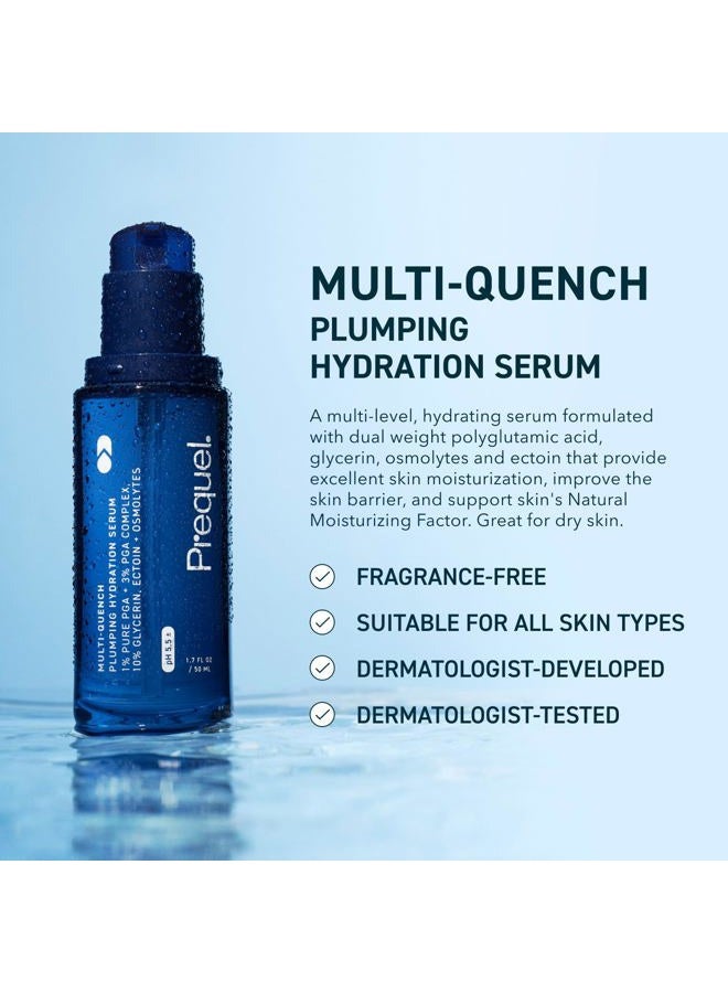 Prequel Skin - Multi-Quench Plumping Hydration Serum - Hydrating & Moisturizing Facial Serum - PGA, Glycerin, Osmolytes Blend for Face - 1.7 Fl Oz - Image 2