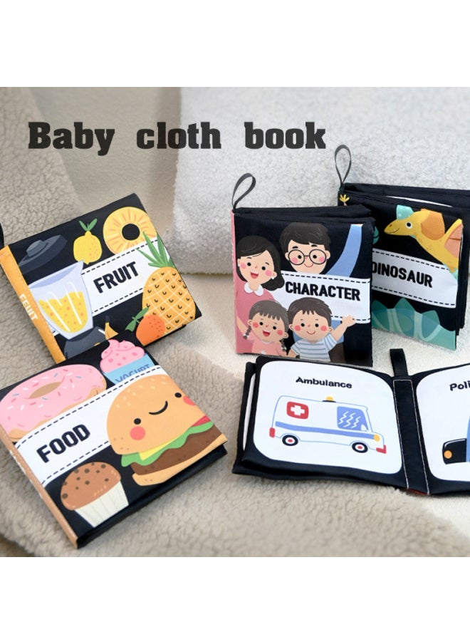 Products Listed Black And White Cognitive Cloth Baby Can't Tear Bite Books Baby Enlightenment Early Education Toys-Color:Fruit ]  - Image 2