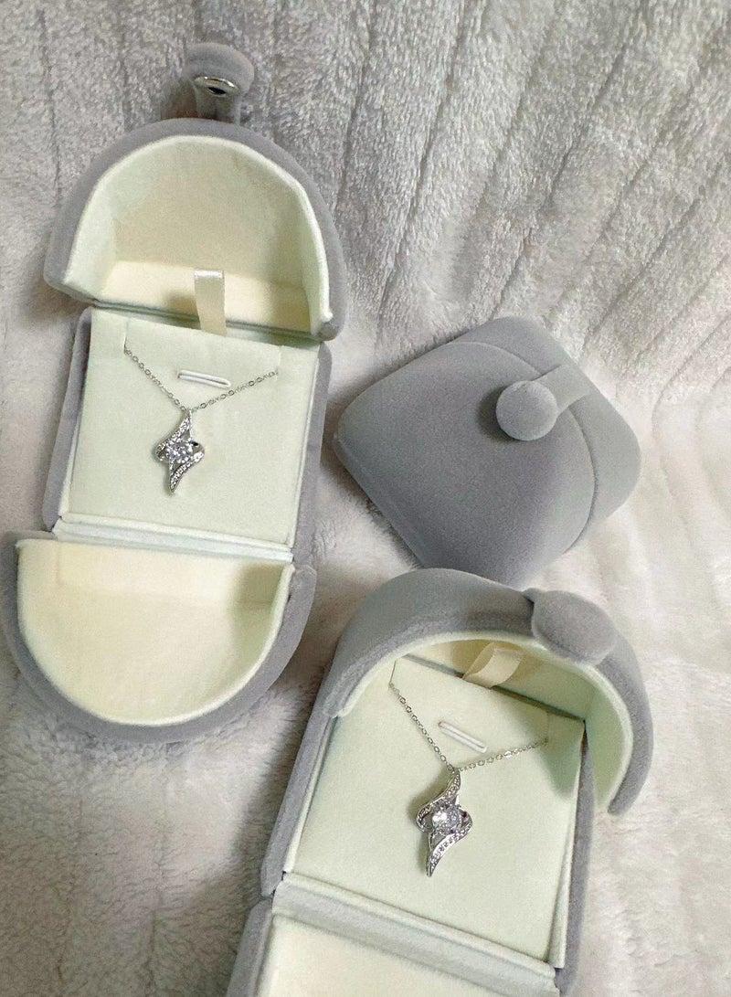 سنسيب قلادة سواروفسكي إليمنتس من الفضة الإسترلينية عيار 925 للنساء هدية مجوهرات مع صندوق هدايا - Image 4