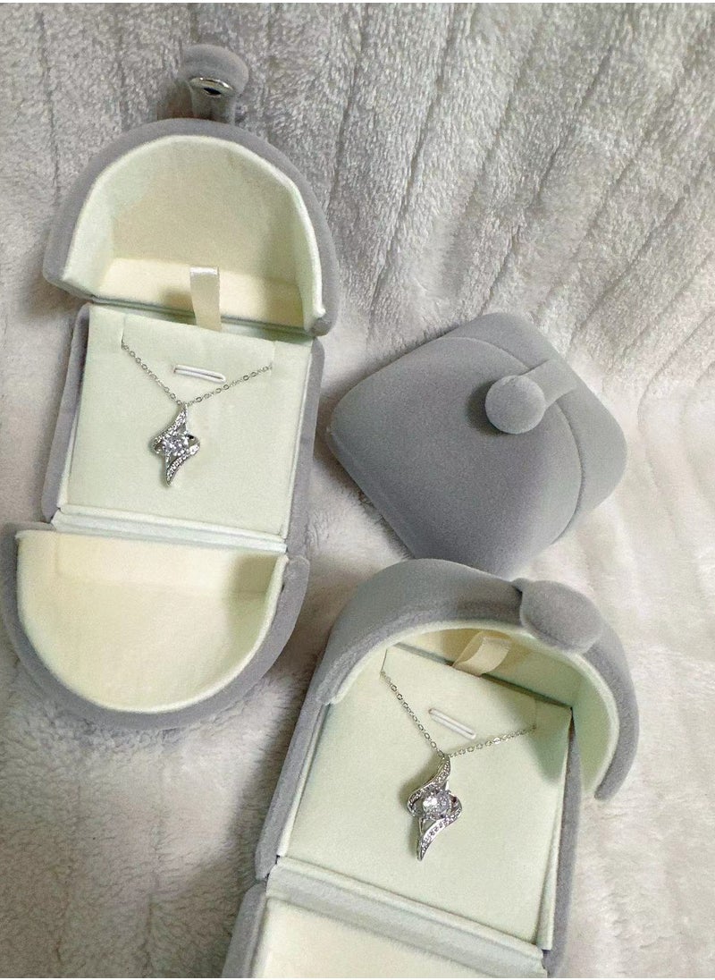 SYNSYB SYNSYB 925 Sterling Silver Pendent Necklace for Women Gift  Jewelry with Gift Box  - Image 2