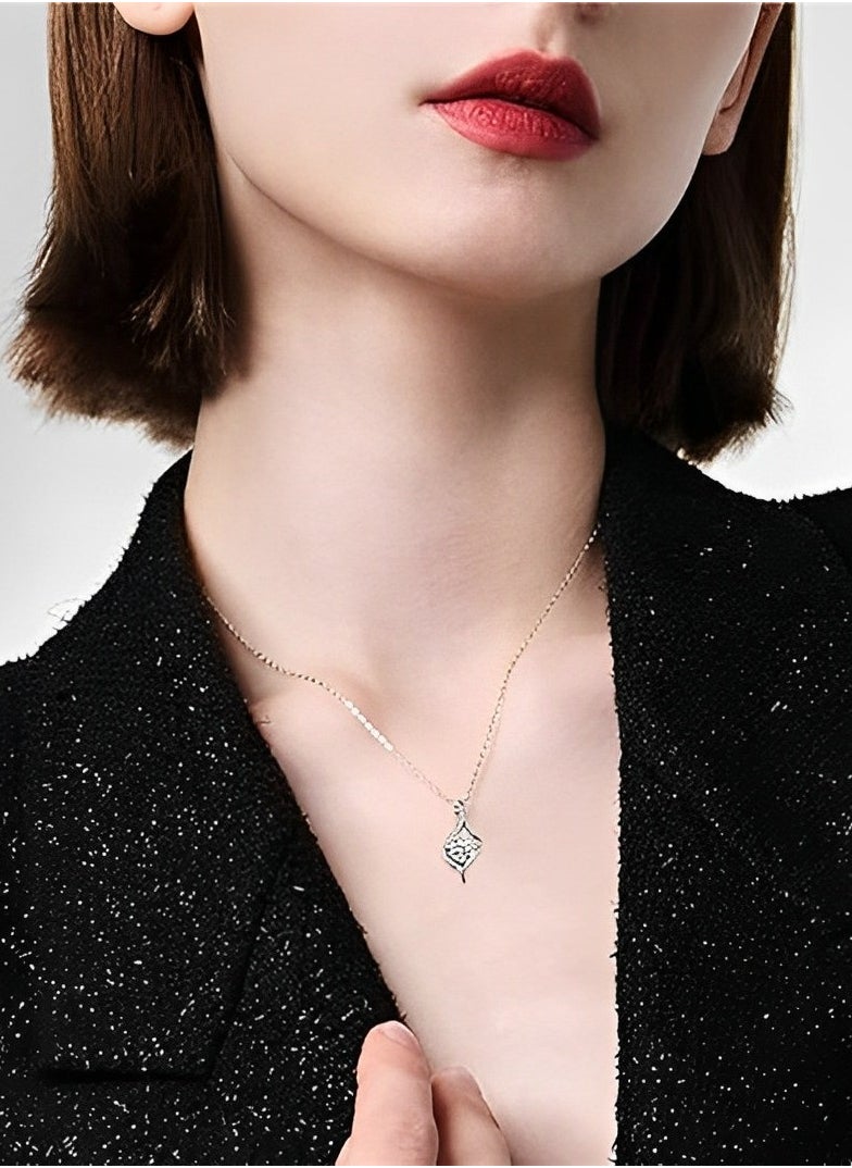 SYNSYB SYNSYB 925 Sterling Silver Pendent Necklace for Women Gift  Jewelry with Gift Box  - Image 3