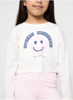 NAME IT Kids Graphic Crop Top  - Image 3