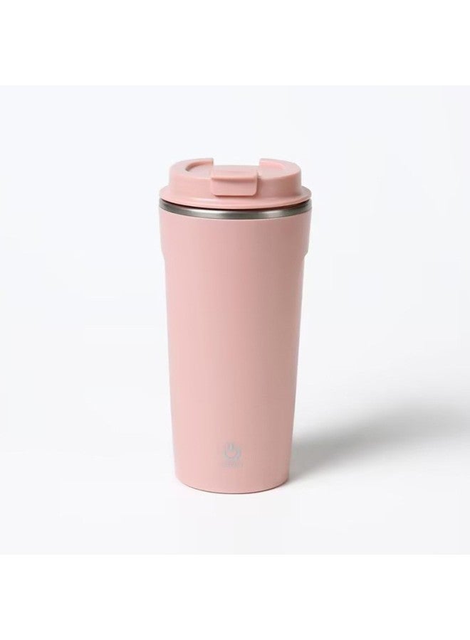 Wholesale Rechargeable Mixing Coffee Cup Magnetic Automatic Mixing Milk Powder 304 Stainless Steel Water Cup Car Cup-Color:Pink-Capacity:301-400ml  - Image 1