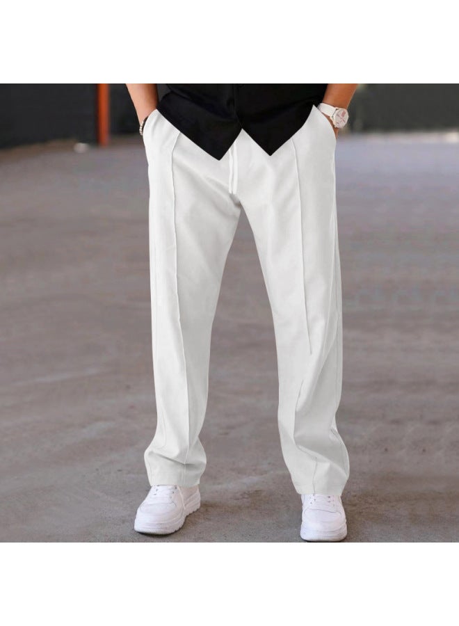 American Men's New American-style Sweatpants European Size Casual Pants Straight-leg Loose Cargo Pants Men's