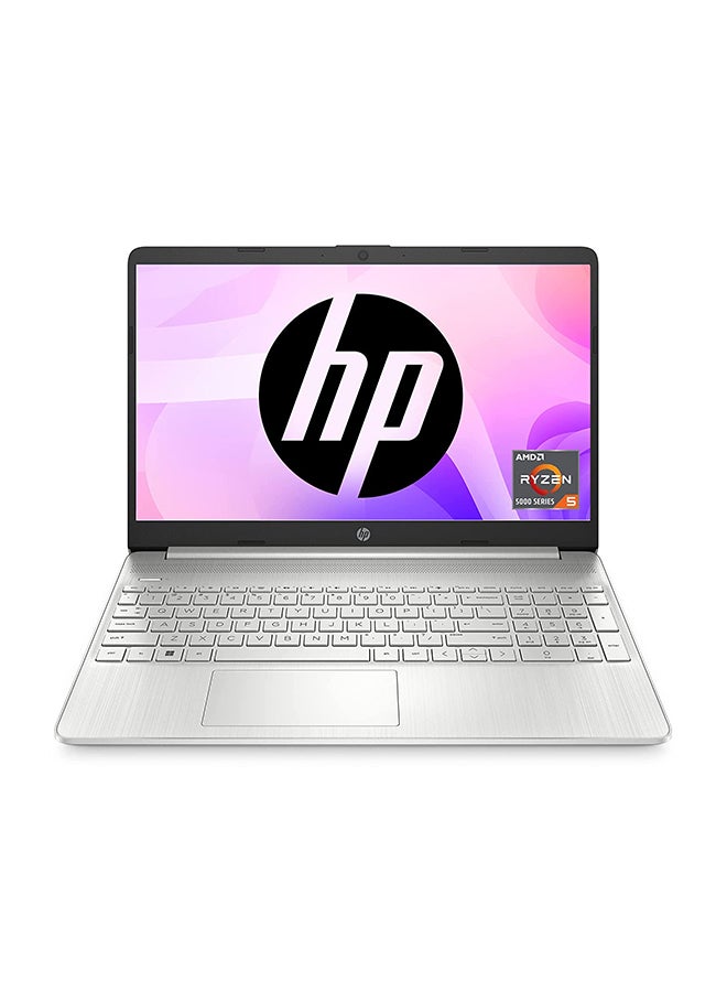 HP (Upgraded Version) 2023 Latest Model Thin & Portable 15 Laptop With 15.6-Inch Display, AMD Ryzen 5 5500U Processor/16GB RAM/512 GB SSD/AMD Radeon Graphics/Windows 11 / English/Arabic Silver - Image 1