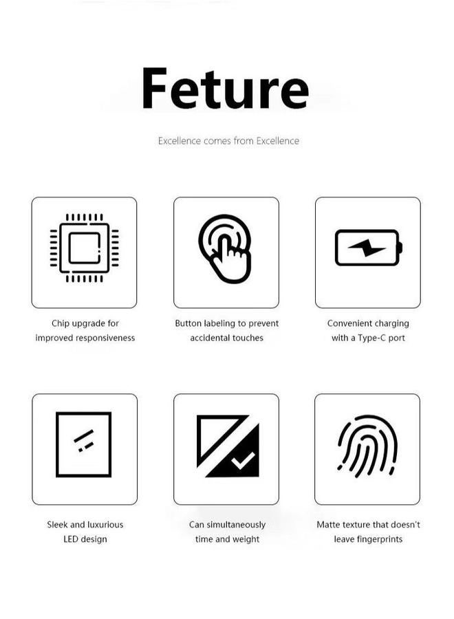 HOMESTAR LCD Display Coffee Drip Scale With Timer - Image 3