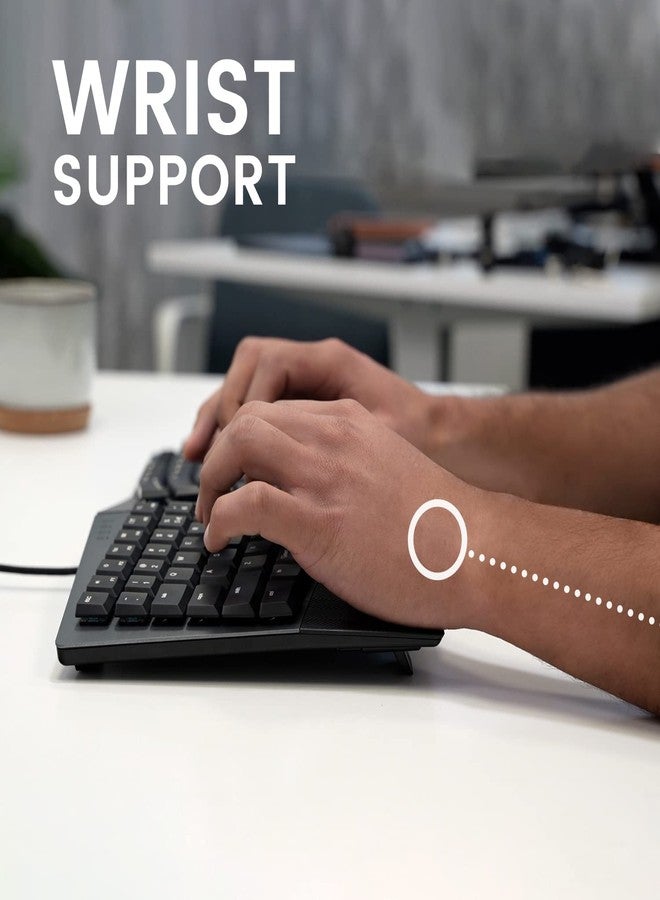 Perixx PERIBOARD-535RD Wired Ergonomic Mechanical Split Keyboard - Low-Profile Red Linear Switches - Programmable Feature with Macro Keys - Compatible with Windows and Mac OS X - US English, Black - Image 4