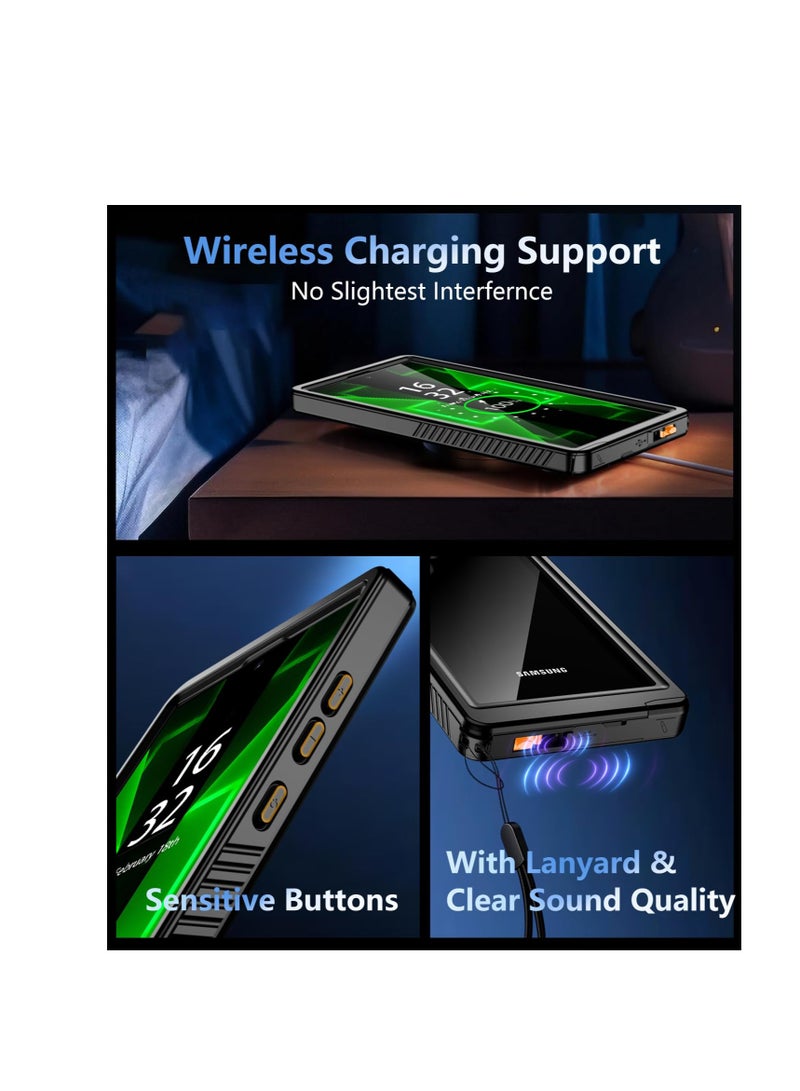 SYOSI for Samsung Galaxy S24 Ultra Case, Waterproof with Built-in Screen Protector, 360°Full Body Guard Phone Case, Support Fingerprint Unlock - Image 5