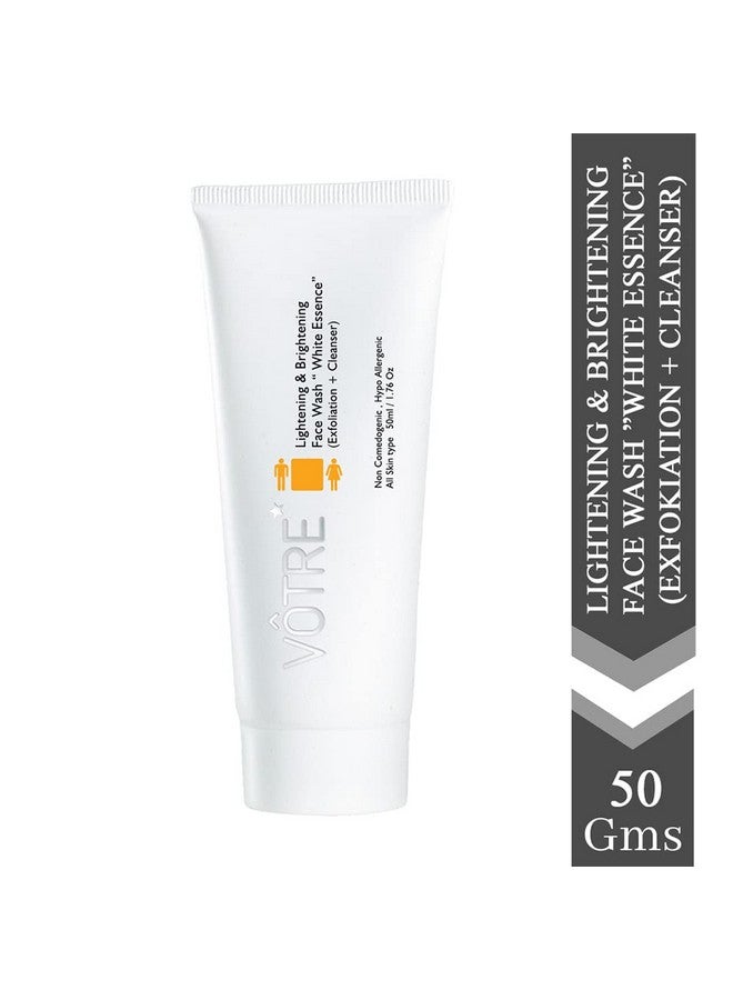 Votre Lightening & Brightening Face Wash “White Essence” (Exfoliation +Cleanser); 50Ml - Image 2