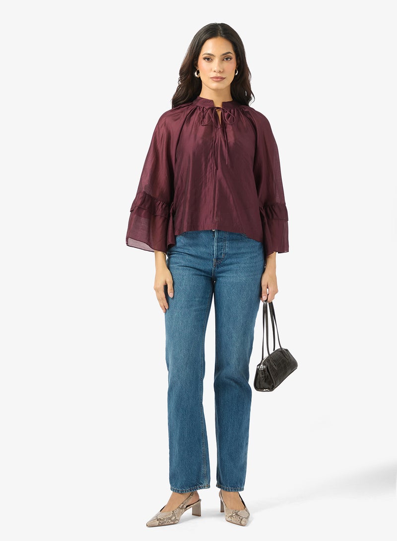 فيرو مودا بلوزة بتفاصيل كشكش - Image 4