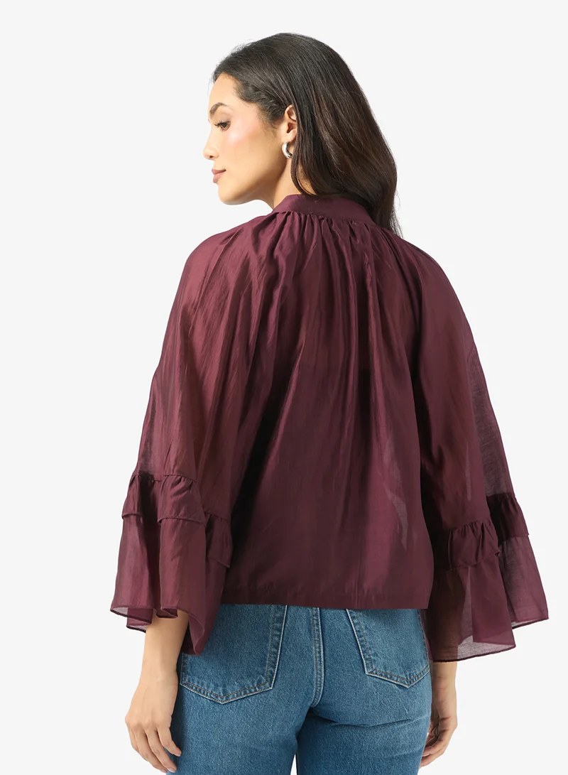 فيرو مودا بلوزة بتفاصيل كشكش