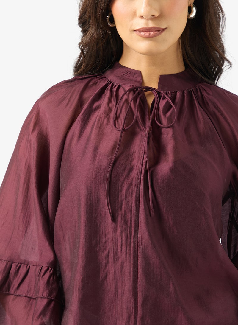 فيرو مودا بلوزة بتفاصيل كشكش - Image 3