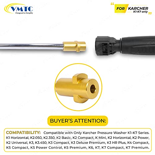 VMTC Bend Lance & Variable Nozzle Compatible with Karchre Pressure Washer K1-K7 High-Pressure Car Washer Accessory - Image 2