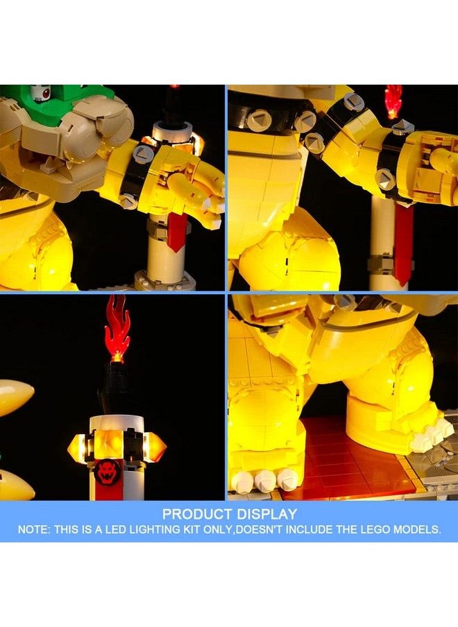 Vonado - Led Light Kit For Lego The Mighty Bowser 71411 (No Model)，Lighting Kit Compatible With Lego 71411 Building Toys Creative Diy Light Kit (Remote Control Version) - Image 1