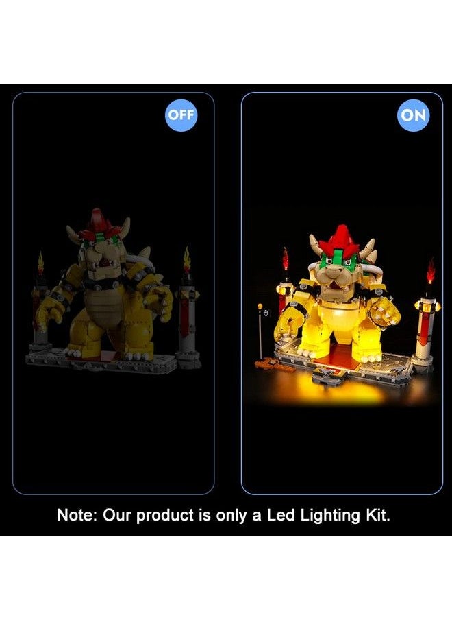Vonado - Led Light Kit For Lego The Mighty Bowser 71411 (No Model)，Lighting Kit Compatible With Lego 71411 Building Toys Creative Diy Light Kit (Remote Control Version) - Image 1