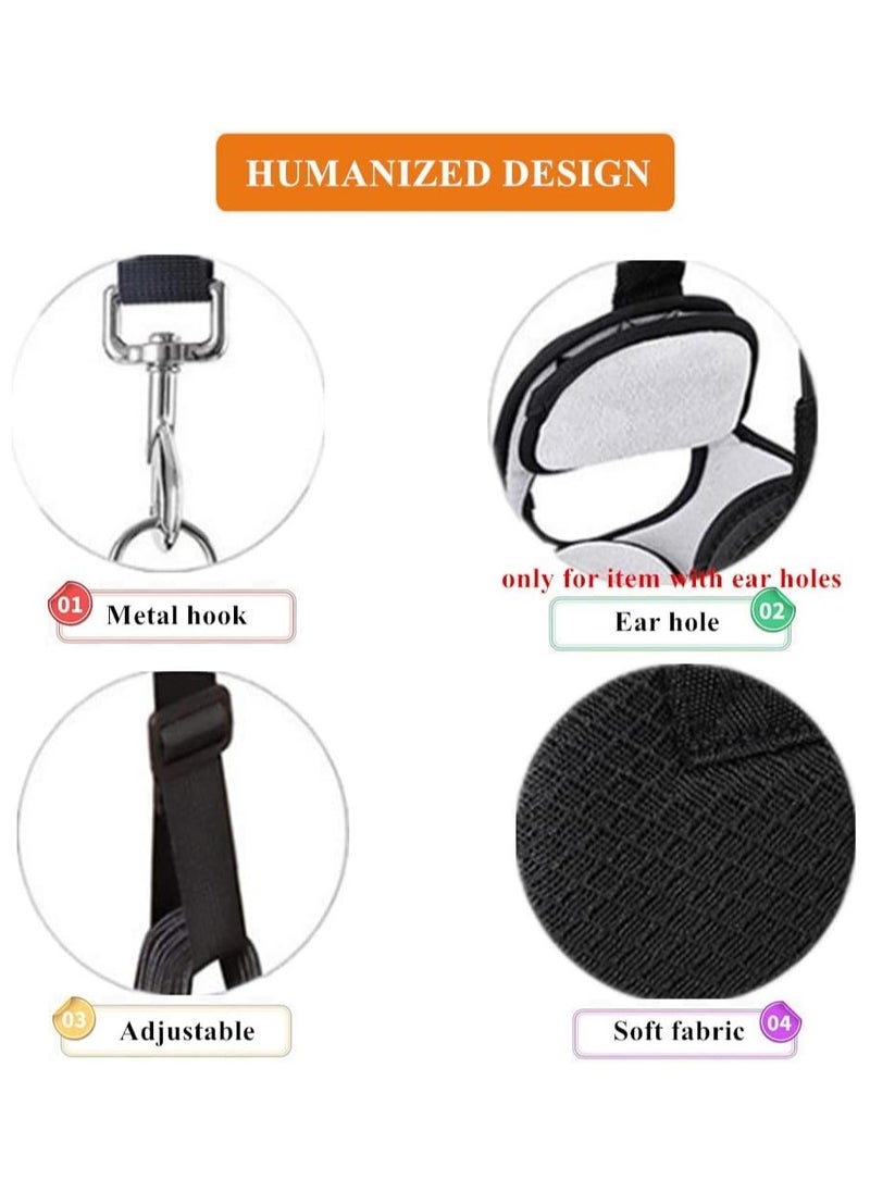 Ru syanl Adjustable Neck Traction for Neck Pain Neck Stretcher Strap for Pinched Nerves Neck Stretcher with Release Buckle Neck Decompression Device with Ear Hole for Indoors or Outdoors  - Image 3