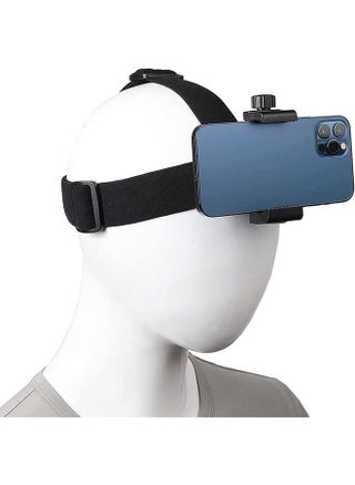Head-Mounted Mobile Phone Mount, First-Person View Live Shooting Bracket, Holder for Phone (4"-7"), Head Strap Holder Kit Compatible with iPhone Smartphones and Action Camera - pzsku/Z97EC2A2B74920AEBAB0BZ/45/_/1692067328/08ff5b2f-ece0-47f2-9629-c82fd897fcdf