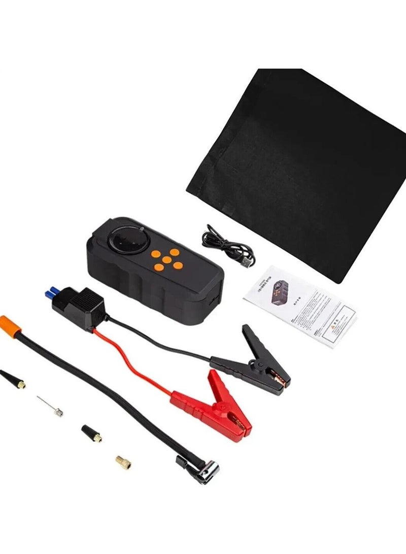 Denx 6000mAh Portable Car Jump Starter with Built-in Air Compressor – Emergency Power Bank - Image 4