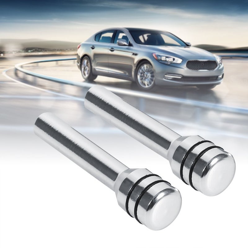 woobles for car Door Lock knobs Car Door Lock Knob,2Pcs Universal Car Truck Aluminum Alloy Interior Door Lock Knob Pins Cover(Silver) Silver - Image 5