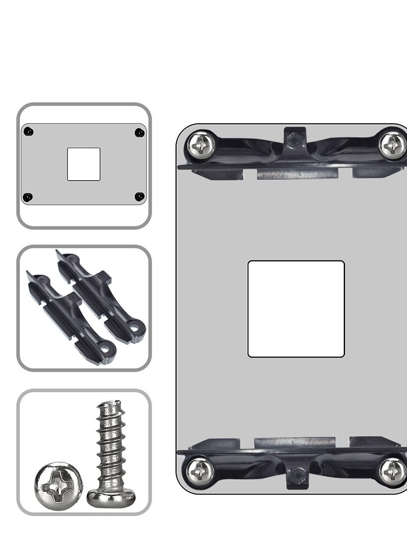 Generic - 2 Durable AM4 CPU Heatsink Brackets for Air and Water Cooling Radiators in Black - Image 1