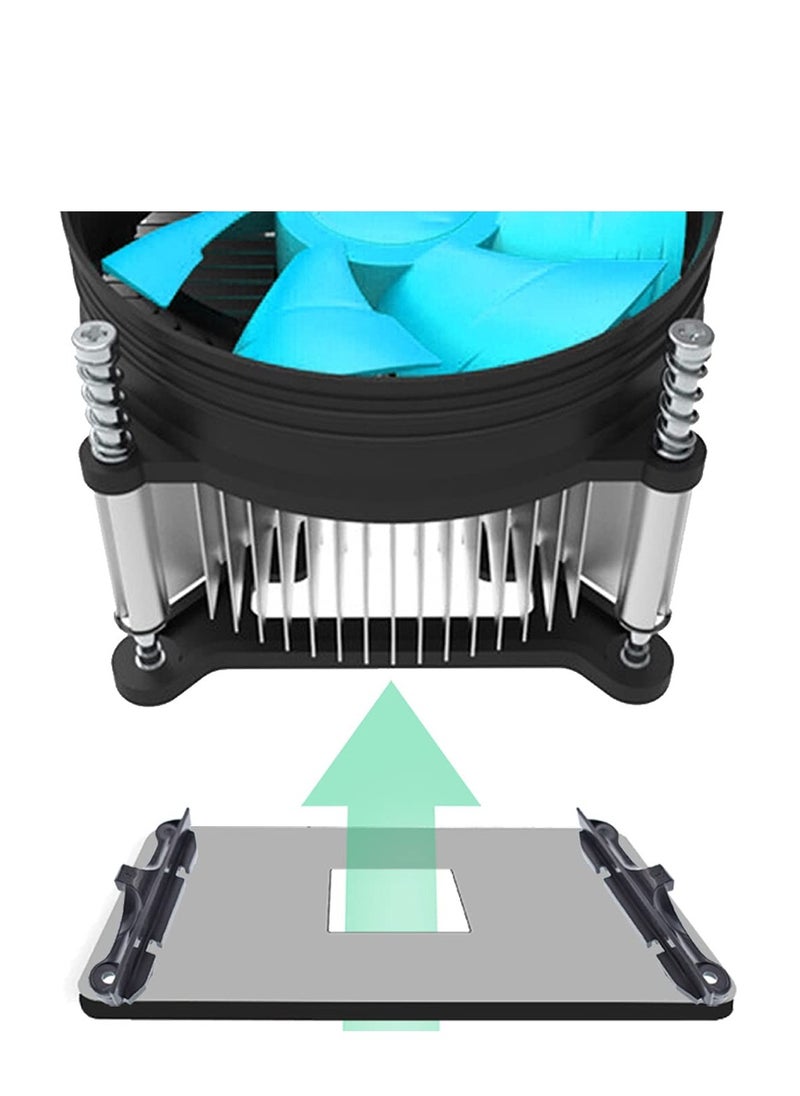 Generic - 2 Durable AM4 CPU Heatsink Brackets for Air and Water Cooling Radiators in Black - Image 1