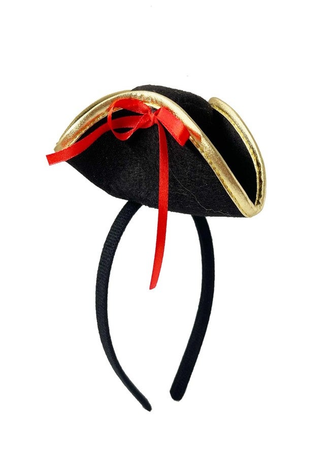 Soochat Pirate Hat Headband Halloween Pirate Top Hat Headband Pirates Hairhoop for Halloween Cosplay Accessories Costume Prop - Image 1