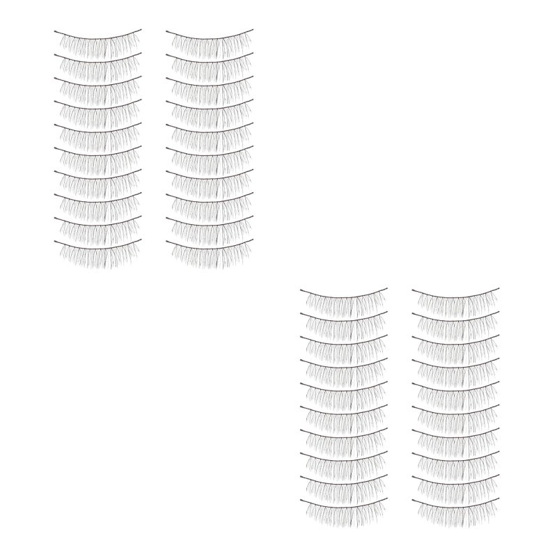 20 Pairs of Handmade Nature Voluminous False Eyelashes Makeup Eyelashes - Image 5