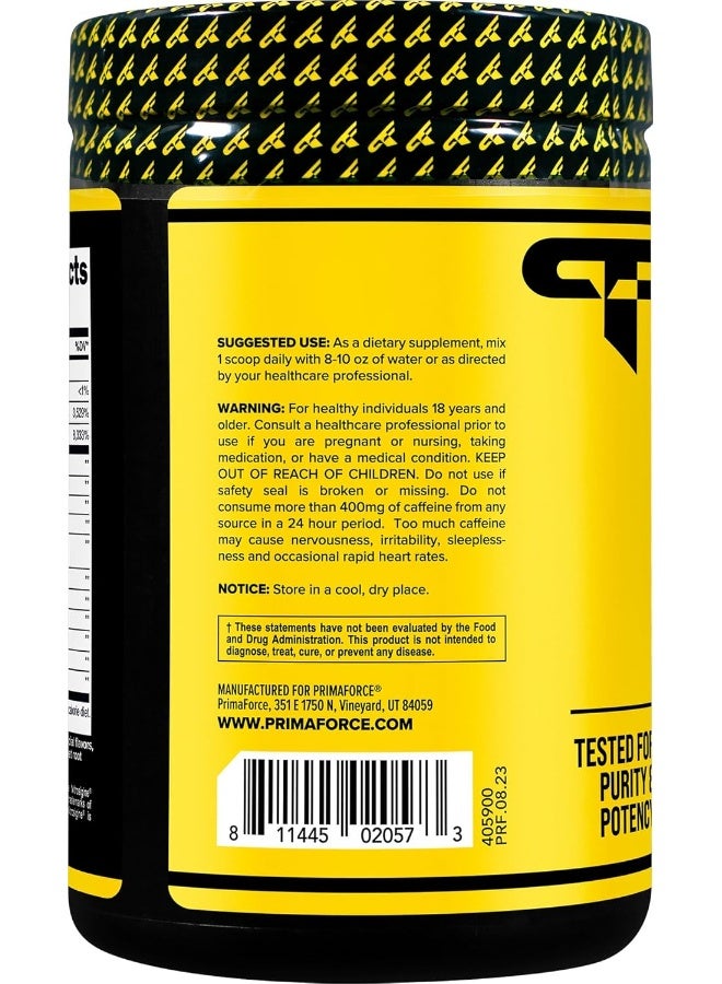 Primaforce مسحوق بريمافورس قبل التمرين (طعم حلوى البطيخ، 30 حصة) - مكمل لياقة بدنية لتعزيز روتين التمرين، 438 جرام - Image 3