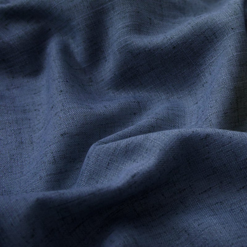 KOUFALL الستائر الأزرق المظلم في Koufall 96 بوصة طولها لغرفة المعيشة 2 لوحة من برونزية Gold Gromet Light Filtering نصف مكيف الستائر النيلي 52x96 في الطول - Image 3