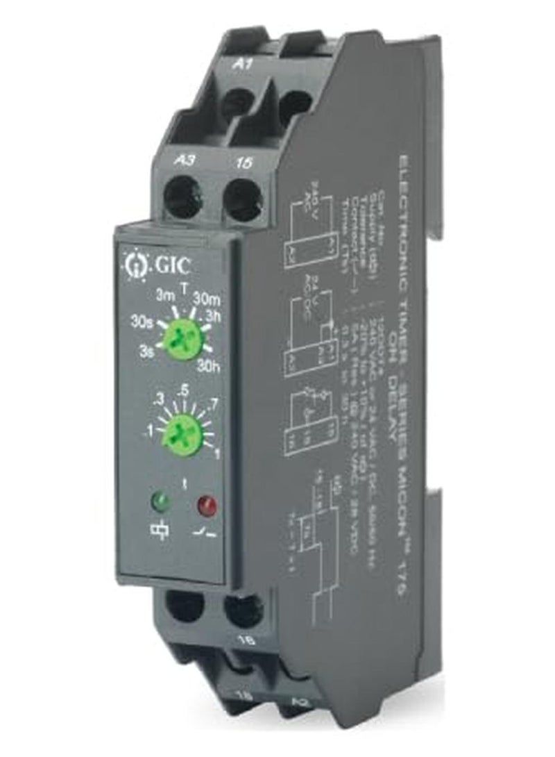 GIC Make Micon 175 On Delay Timer Mr 240Vac24VacDc Cat No 12Odt4