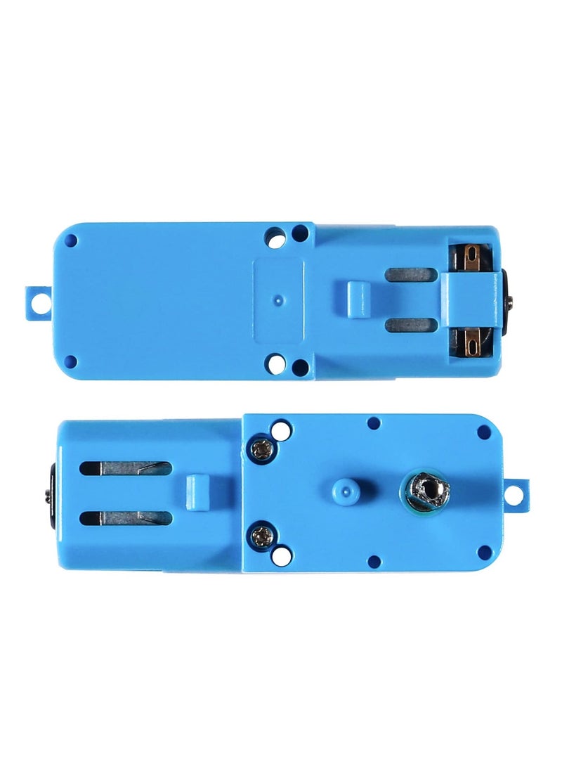 TT Gear Motor 1 : 90 Mini DC 6V Gear TT Motor with Metal Gears for for Robot Smart Car DIY RC Toys Electric Motor Gearbox Blue  (Blue) - Image 4