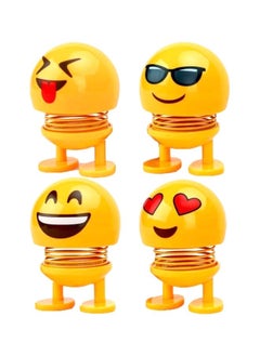 نيبمينينت طقم ألعاب سبرينج برأس كبير هزاز بشكل وجه مبتسم مكون من 4 قطع .  - Image 1