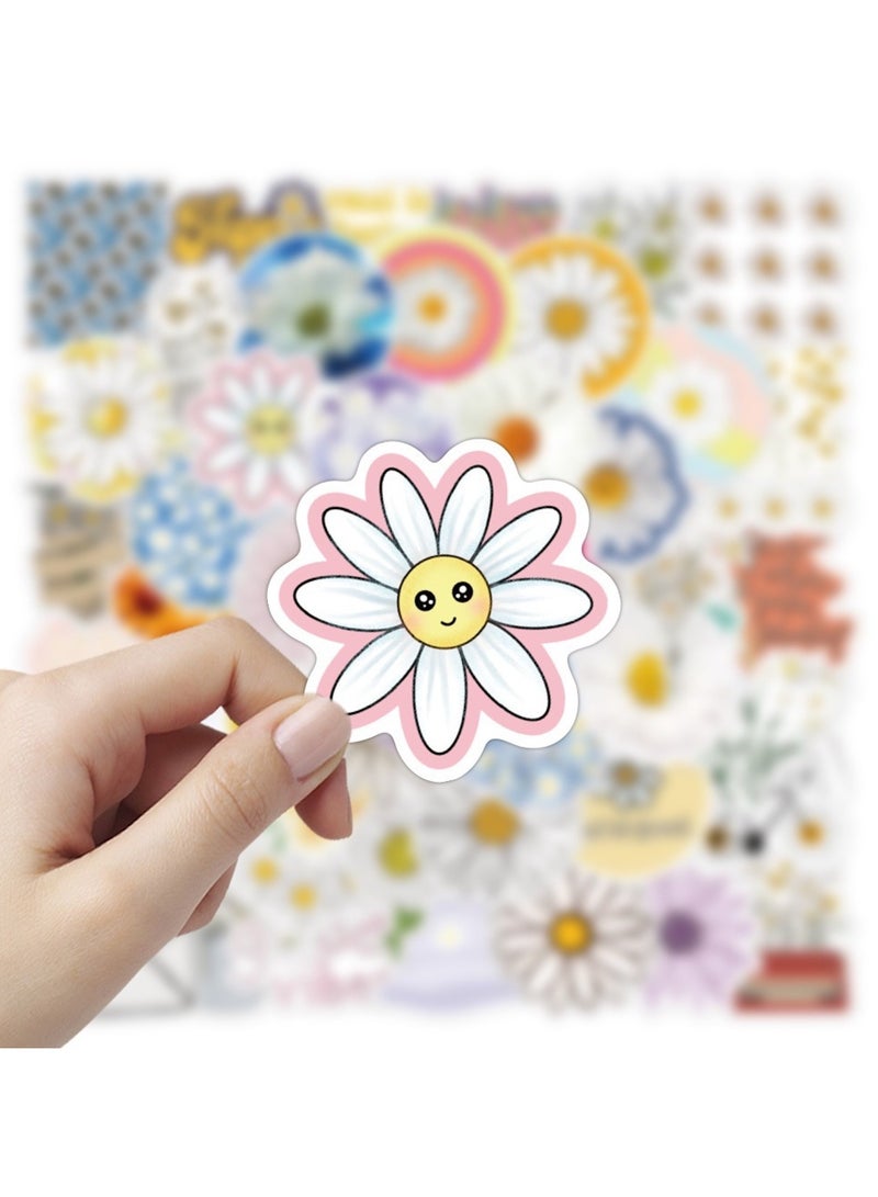 ORAINBOW 50 Pcs Flower Stickers Plants Decals Vinyl Waterproof DIY Decorations for Laptop Water Bottle Guitar Happy Birthday Party Supplies Decor for Teens Adults - Image 2