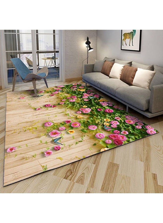 3D Flower Carpet Hallway Living Room Ocean Rugs Multicolour 40 X 60cm