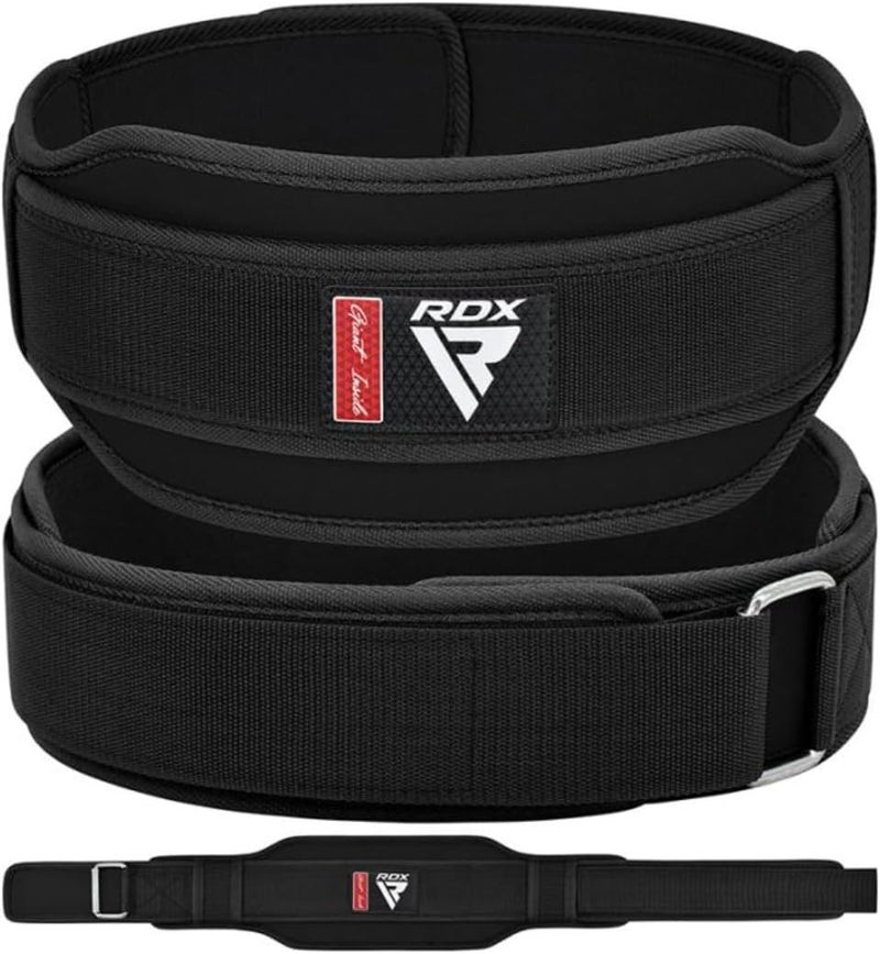 Rdx حزام رفع الأثقال RDX RX5 للرجال والنساء حزام رفع الأثقال الثقيل مع حشوة EVA سميكة ودبوس شد دوار لرفع الأثقال والسكوات والرفعة المميتة وتدريب الوزن متوسط - Image 1