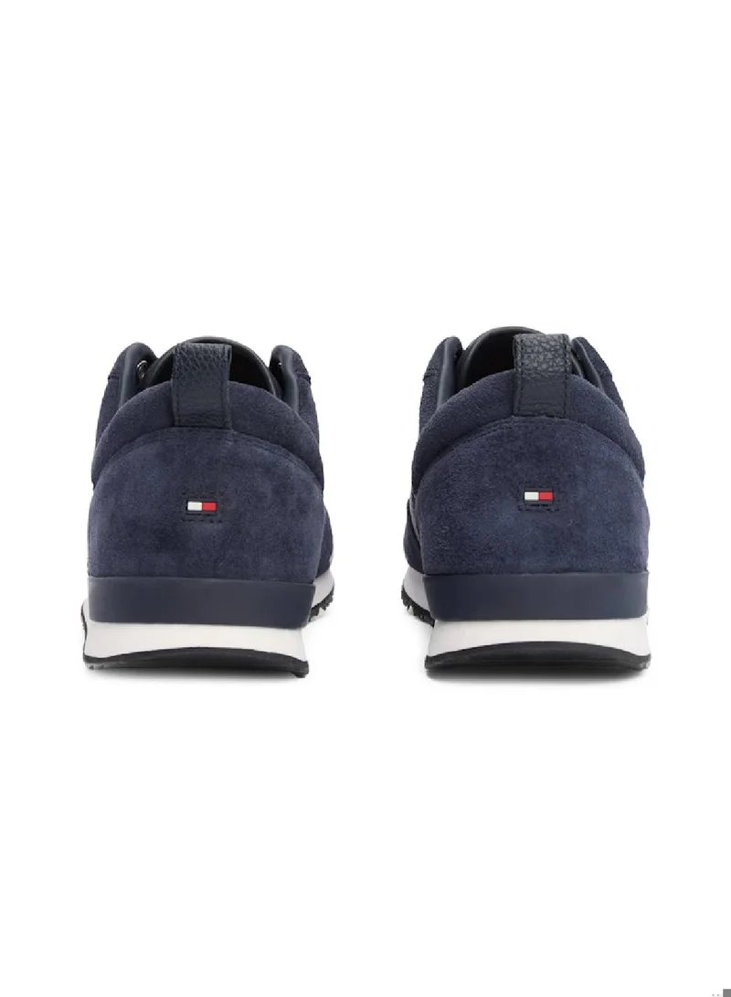 TOMMY HILFIGER Leather Sued Mix Runner Sneakers