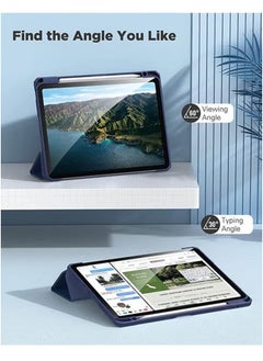 LCYLJGY Protective Case Cover For Air 6th 11-Inch M2 (2024) iPad Air4/Air5 10.9 inch (2020/2022) Generation with Pencil Holder, [Support Apple Pencil Charging and Touch ID] Transparent and Auto Wake/Sleep  - Image 5
