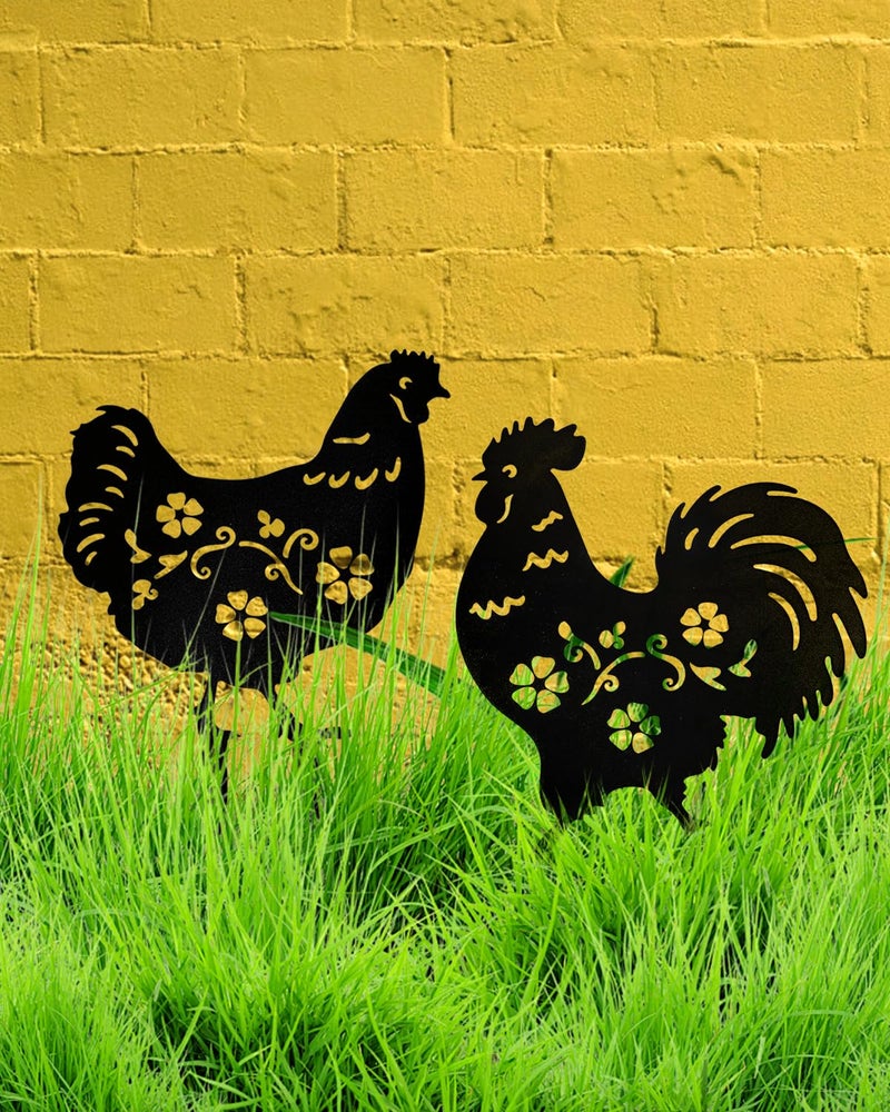 VICHTOP Chicken Garden Decor - Image 5
