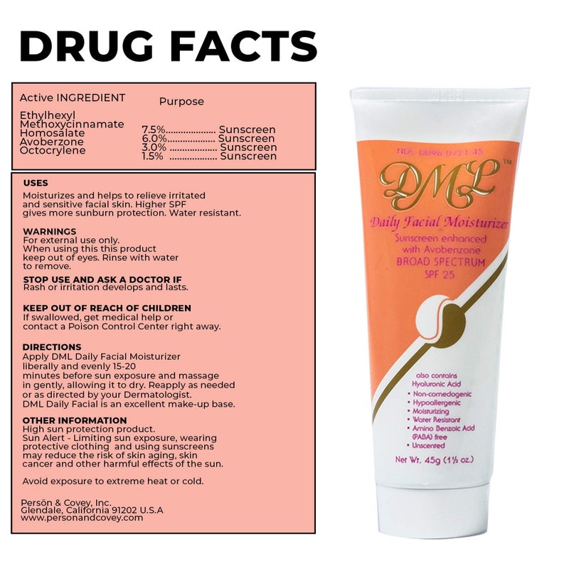 DML Daily Facial Moisturizer, SPF 25 - 1.5 oz - Image 4