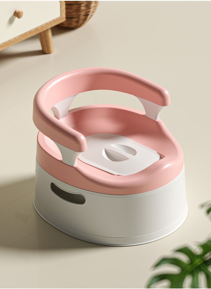 BAYBEE Baybee Giggle Baby Potty Training Seats|Potty seat for Kids-Potty Toilet Seat with Removable Tray BPA Free|Toddler Toilet Seat 1-3 Years Boy's Girl's (Pink)  - Image 1