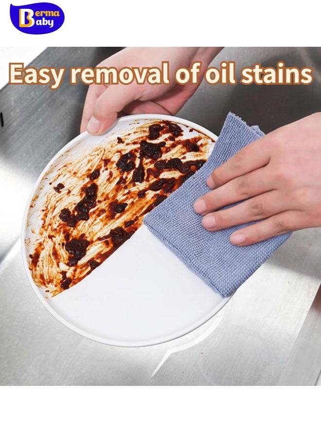 Berma Baby 20 قطعة/صندوق مناشف من الألياف الدقيقة الماصة لتنظيف المطبخ، مناديل غير لاصقة لتنظيف الأطباق والزيت، مناديل أدوات المائدة، مناشف تنظيف المنزل - Image 3