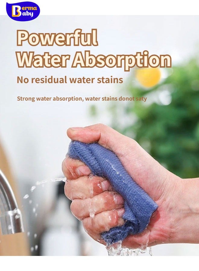 Berma Baby 20 قطعة/صندوق مناشف من الألياف الدقيقة الماصة لتنظيف المطبخ، مناديل غير لاصقة لتنظيف الأطباق والزيت، مناديل أدوات المائدة، مناشف تنظيف المنزل - Image 4