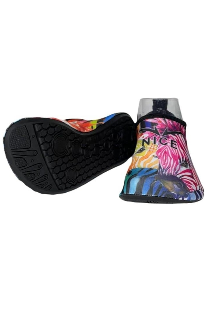 نايس حذاء بحر مائي كاجوال ملون، مقاس 25-24، مثالي للسباحة والغطس والرياضات المائية، سريع الجفاف ومانع للانزلاق. _ حذاء مائي ـ جزمه مائيه - حذاء رياضي مائي_ أدوات سباحه ـ اكسسوارات سباحه ـ العاب مائيه ـ مستلزمات سباحه - Image 3