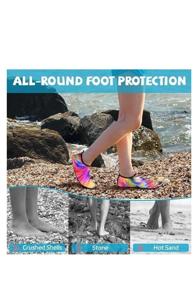 نايس حذاء بحر مائي كاجوال ملون، مقاس 25-24، مثالي للسباحة والغطس والرياضات المائية، سريع الجفاف ومانع للانزلاق. _ حذاء مائي ـ جزمه مائيه - حذاء رياضي مائي_ أدوات سباحه ـ اكسسوارات سباحه ـ العاب مائيه ـ مستلزمات سباحه - Image 4